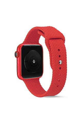 Ekılıf - Apple Uyumlu Watch 44mm - Kordon Silikon Kordon Krd-37 - Lacivert