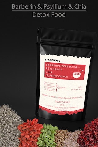 Barberin & Psyllium & Chia Superfood Mix No: 3 Food Destek Gıdası Chia Tohumu Diğer