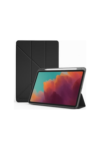 Samsung Galaxy Uyumlu Tab S11 Ultra 14.6inç X930 X936b Kılıf Kalem Bölmeli Trifolding Case Kılıf