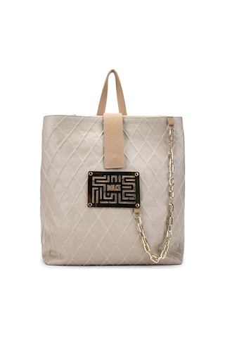 Dolce Kadın Vegan Bej Kap Sırt Çantası 1025 248049-3 Bn Canta Y24 Beıgh Kap Bej