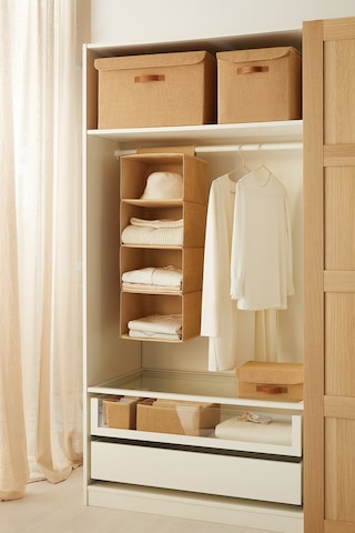 Ocean Home Textile 4 Katlı Jüt Dolap İçi Düzenleyici 30 x 30 x 80 cm