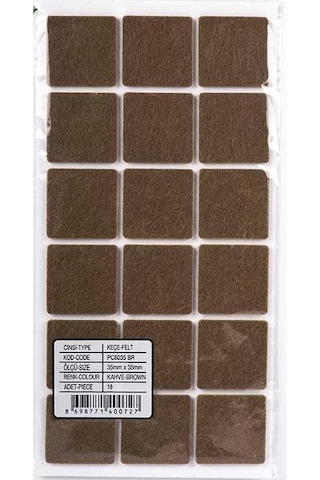 Gürçay Mobilya Altı Zemin Koruyucu Keçe 35 35Mm
