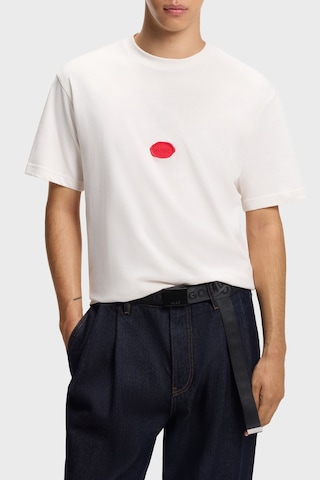 Hugo Erkek T Shirt 50546716 102 Beyaz Beyaz