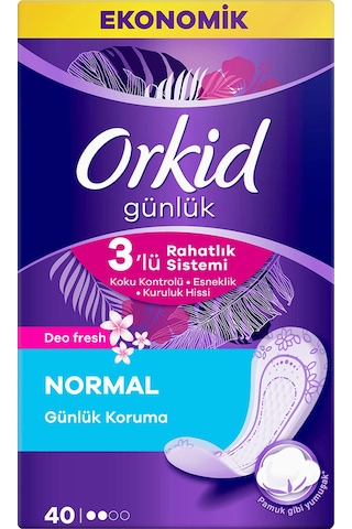 Orkid Deofresh Eko Korumalı Günlük Ped 40'lı