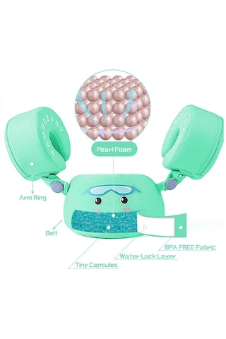 Mambobaby Bebek/Çocuk  Yüzme Yesil Kolluk Yelek/ Can Yeleği- Baby  Arm Ring Çok Renkli