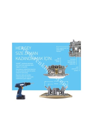 Legrand Salbei Serisi Alüminyum 1 Çıkışlı Rj11 Telefon Prizi - 767229