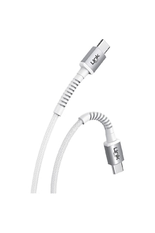 Linktech LCA-K597 Type-C - Type-C USB-C 60 W Hızlı Data ve Şarj Kablosu 3 M