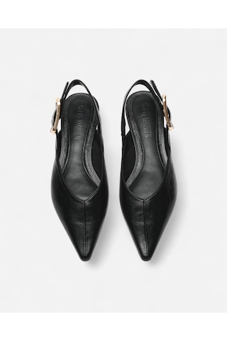 Steve Madden Sıanna Black Leat Kadın Siyah Babet Sıanna