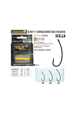 Vorteks 67813 Wide Tgn Sazan İğnesi 10 Lu Paket No:2 - Standart