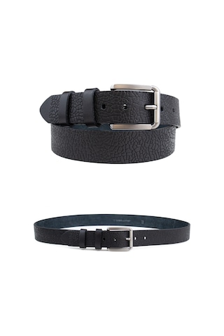 Özel Kutu Desenli Hakiki Deri Erkek Kot-kumaş Pantolon Kemeri