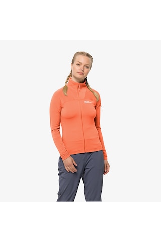 Jack Wolfskin Prelight Fz Kadın Turuncu Eşofman Üstü - 1710981 Turuncu