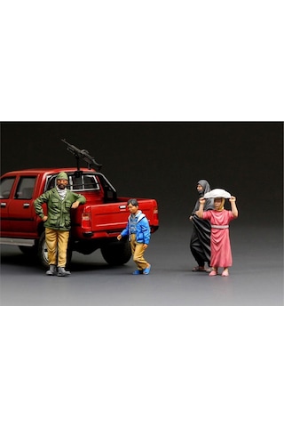 Meng Hs-001 1/35 Ölçek, Ortadoğulu İnsanlar, 4 Adet, Plastik Figür Model Kiti-48700