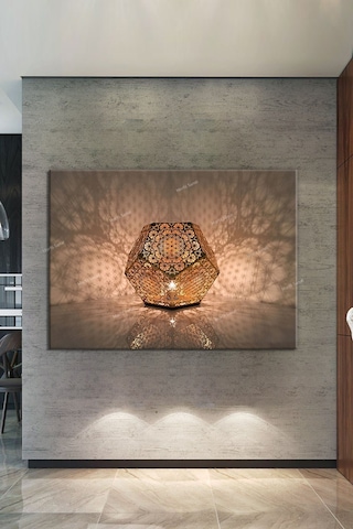 Yaşam Çiçeği Kutsal Geometri Sri Yantra Kanvas Tablo 120 x 80