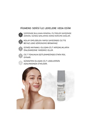 Natexia Beyazlatma Etkili Pigmend Güneş Koruyucu Losyon SPF50+ 100 Ml