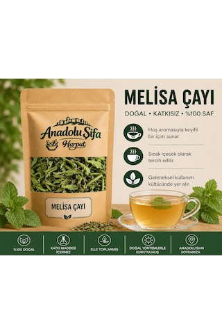 Anadolu Şifa Harput Melisa Yaprağı 50 Gr Kurutulmuş Melisa Çayı Doğal Ve Katkısız