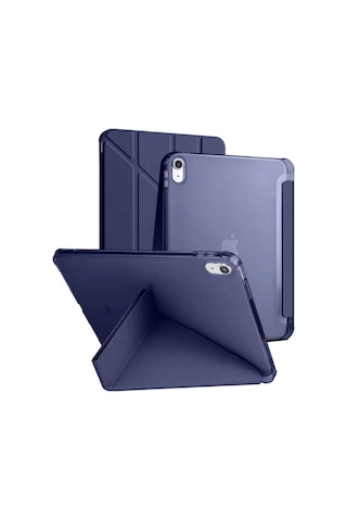 Vaveni Apple iPad Uyumlu 2025 10.9 10.nesil A16 Kılıf Kalemlikli Mars Tablet Kılıfı - Lacivert Arz