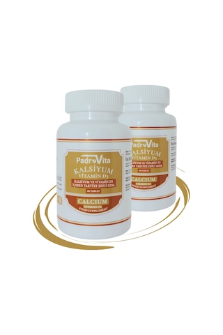 PadroVita Kalsiyum ve Vitamin D3 İçeren Takviye Edici Gıda 2 x 60 ML