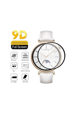 Huawei Watch Gt4 41mm İle Uyumlu Ekran Koruyucu Nano Esnek Cam Tam Kaplayan Ppm