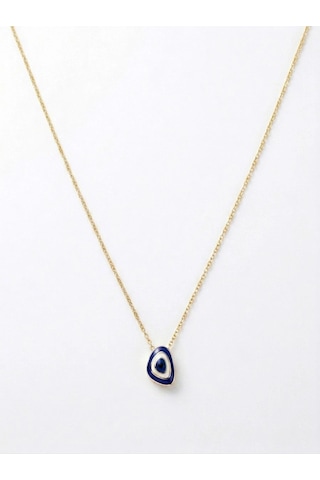 14 Ayar Altın Mini Blue Eye Göz Kolye 996 14 Ayar Altın Mini Blue Eye Göz Kolye 996