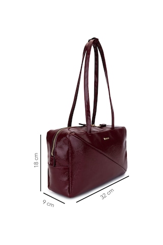 Tamer Tanca Kadın Suni Deri Bordo Rugan Kol Çantası 1178 4001 Bn Cnt Sk25-26 Bordo Krsk Rgn Bordo