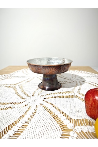 Modabakir Ayaklı Sunumluk, Meyve Sepeti Bakır