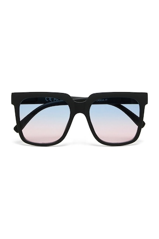 Okkia Roma Unisex Güneş Gözlüğü Siyah / Lens: Mavi/pembe Gradyan Siyah