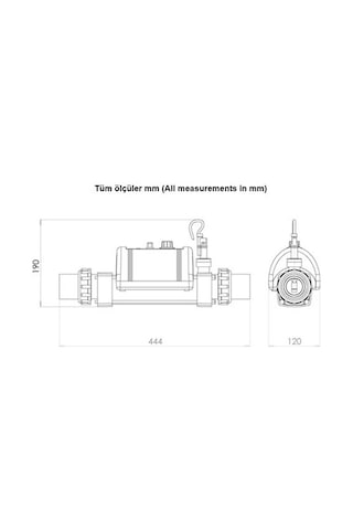 Elecro Engineering Elektirikli Havuz Isıtıcısı Nano Spa Model 8 Kw