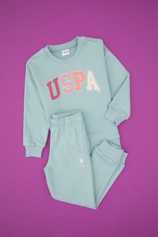 U.s. Polo Assn. Kız Çocuk Su Yeşili Pijama Takım 50318952-vr048 Su Yesılı