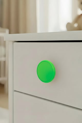 Yeşil Çocuk Odası Mobilya Kulbu - 55 MM - Abs Plastik Tekli Düğme Dolap ve Çekmece Kulpu Yeşil