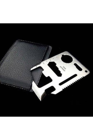 2 Adet Survival Acil Durum Kit Yardım Kartı 11 Fonksiyon Çok Renkli