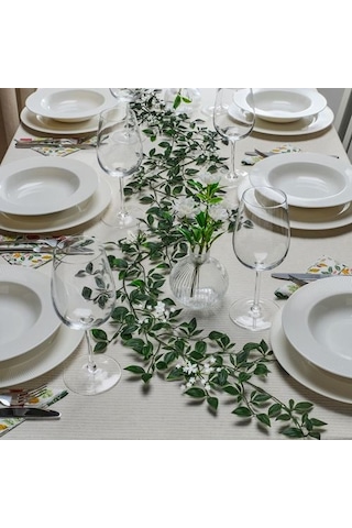 Ikea Smycka Yapay Çelenk, Beyaz, 1.5 M, Bahar Yıldızı / İç-dış Mekan