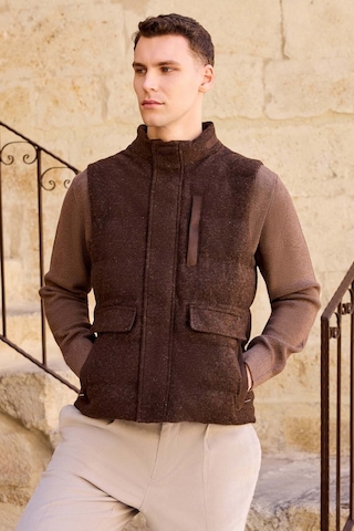 Morven Erkek Kahve Trend Yünlü Dinamik Fit Şişme Yelek 26ks049004400 Kahve