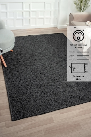 Konfor Halı Rusticana 3105 Naturel Jüt Halı Modern Örme Kilim