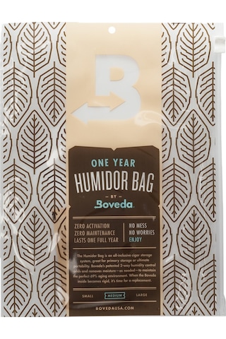 Boveda 1 Yıllık Orta Boy Puro Poşeti Humidor