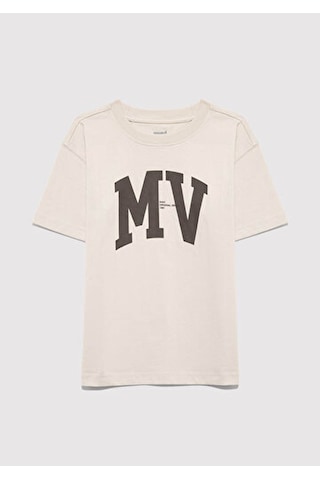 Mavi Mv Logo Bej Erkek Çocuk T-shirt M6610213-70144 Bej