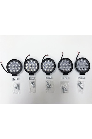 Replax 5 Adet 14 Led Yuvarlak Off Road Sis Farı Sis Lambası Çalışma