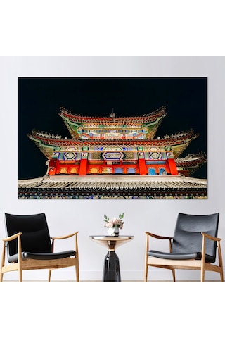 80x110 Cm 1 Parça Kanvas Tablo, Japonya Seyahati Kanvas