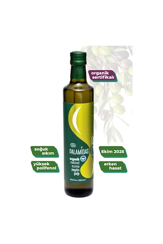 500 Ml Organik Naturel Sızma Zeytinyağı
