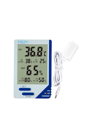 Life Net Medikal Dijital Termometre Isı Ve Nem Ölçer Al-6