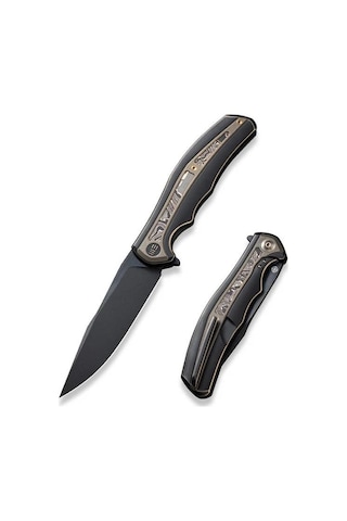 We Knife Zonda Titanium Black & Bronze Copper Foil Kamp Çakı Siyah