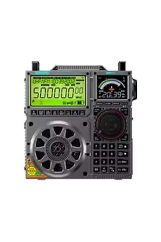 Hrd-c919 Fm Mw Sw Kısa Dalga Radyo Taşınabilir Havacılık Bant Radyo Alıcısı 5000ma Pil