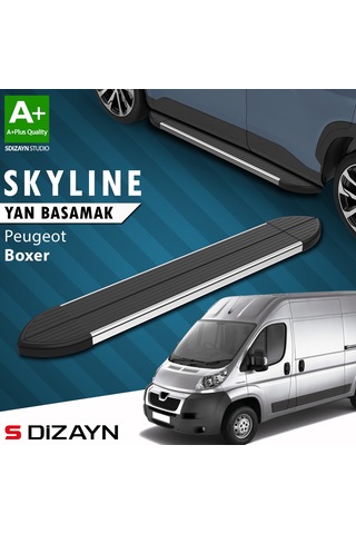 S-dizayn Peugeot Boxer 3 Kısa Şase Skyline Krom Yan Basamak 203 Cm 2006 Üzeri A+ Kalite
