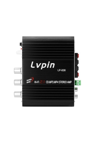 Novahub Mini Hıfı Ses Stereo Amplifikatörü, 200w Maksimum Güç, Araba Ve Ev İçin, Subwoofer, Lvpın 838