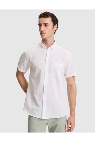 Pierre Cardin Erkek Beyaz Gömlek Kısa Kollu 50325364-vr013