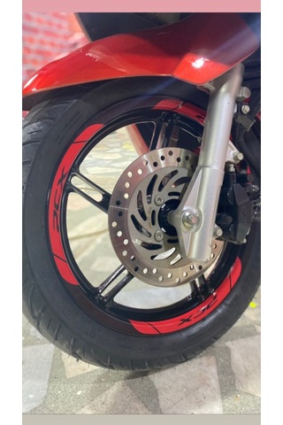Yeni Özel Motosiklet Jant Şeridi Pcx Yazılı Kırmızı Sağ-sol/ön-arka