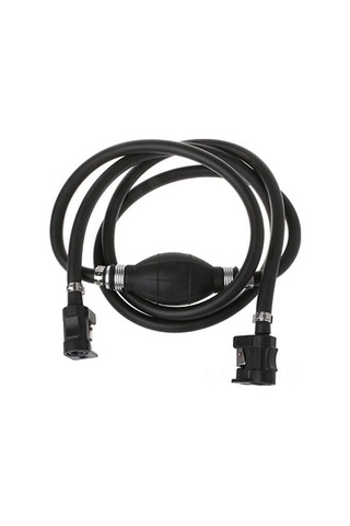 Lemestar Motosiklet Motoru Yakıt Tankı Bağlantı Seti - 8mm Siyah Kauçuk Hortum Toplam Uzunluk 2.1m, Ağırlık 365g