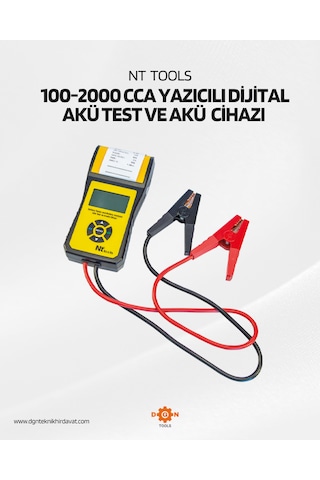 Nt Tools 100-2000 Cca Yazıcılı Dijital Akü Test Ve Analiz Cihazı