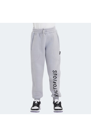 Slazenger LANEY Çocuk Cepli Taş Gri Eşofman Altı