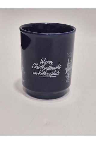 Vintage Nürnberg Christkindlesmarkt Tasarımlı Porselen Kupa 9,5cm 006 Çok Renkli