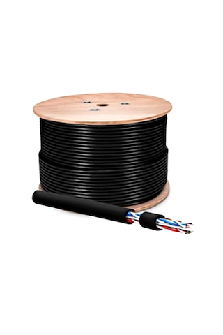 Cat6 Çift Katmanlı Dış Ortam Network İnternet Kablosu 305m 0,57mm 1.sınıf Ethernet Ve Network Kablosu